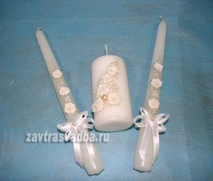 Набор свечей (Домашний очаг + 2 тонкие свечи)