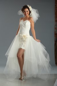 Свадебное мини платье